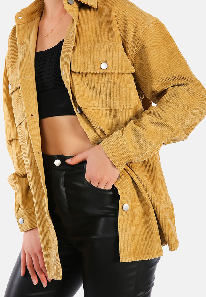 oversized casual corduroy shirt#color_stone