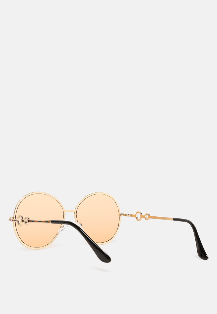 oversized full rim oval sunglasses#color_golden