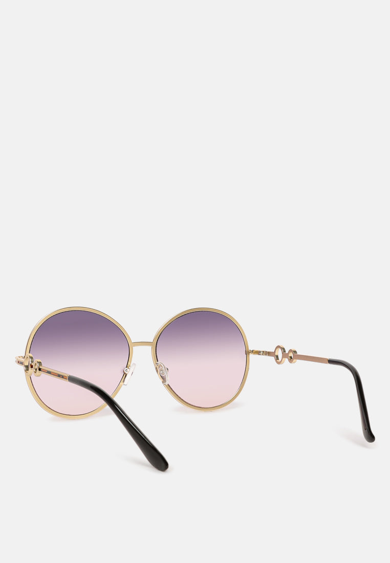 oversized full rim oval sunglasses#color_purple