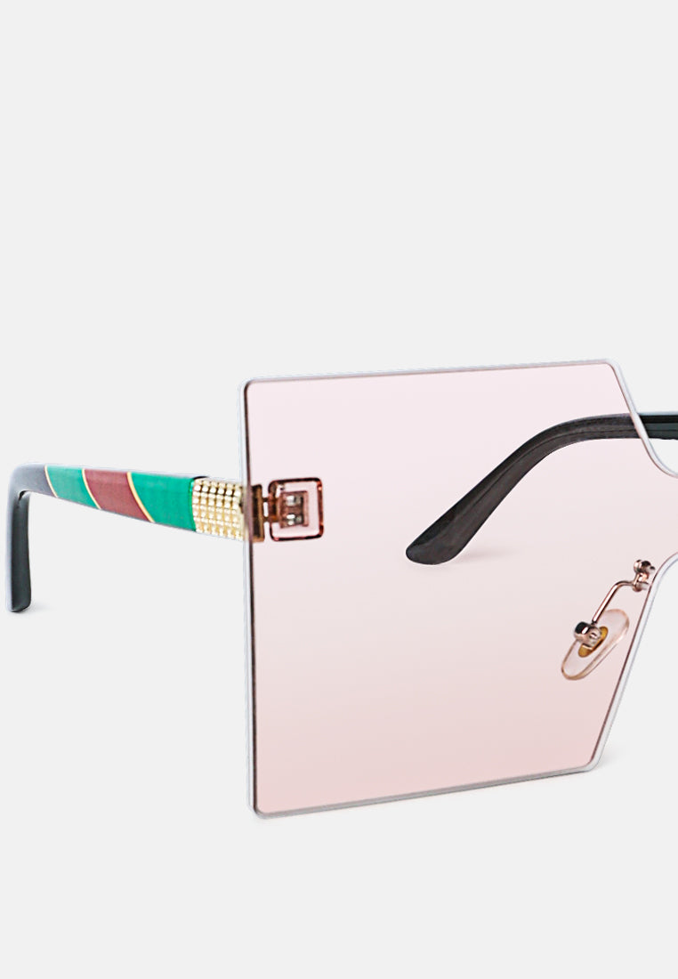 oversized ombre tinted sunglasses#color_light-pink