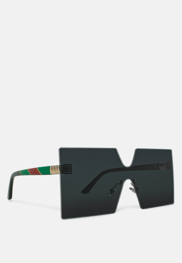 oversized ombre tinted sunglasses#color_black