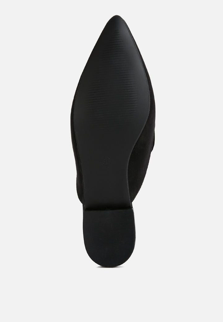 perrine diamante brooch slip on mules by ruw#color_black
