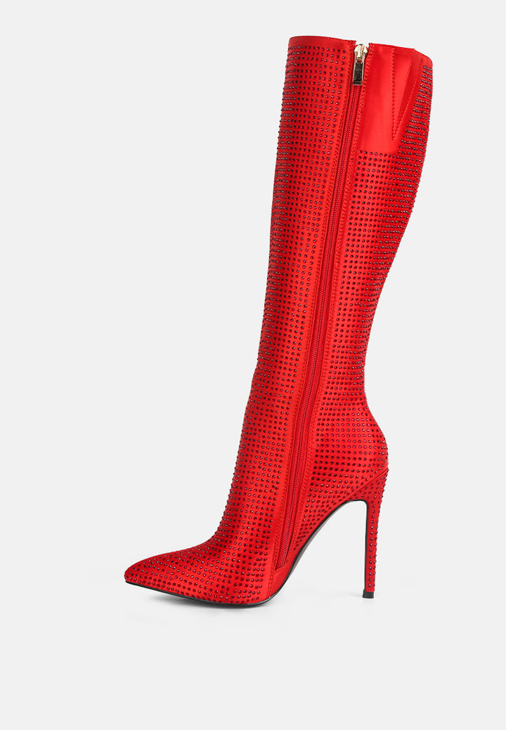 pipette diamante set high heeled calf boot by ruw#color_red