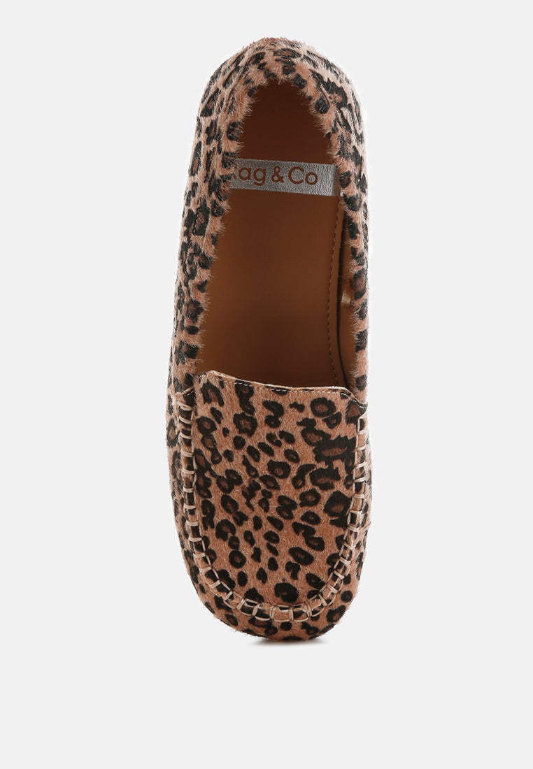 leopard print flat loafers by ruw#color_leopard