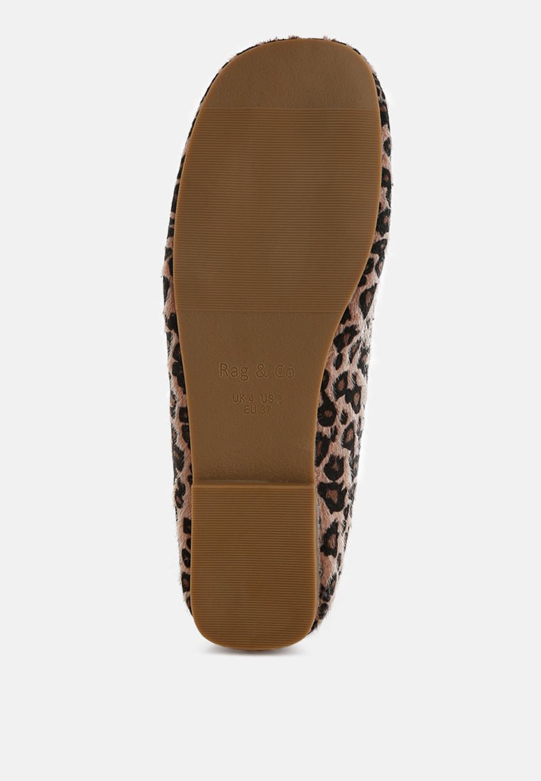 leopard print flat loafers by ruw#color_leopard