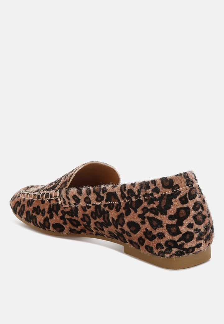 leopard print flat loafers by ruw#color_leopard