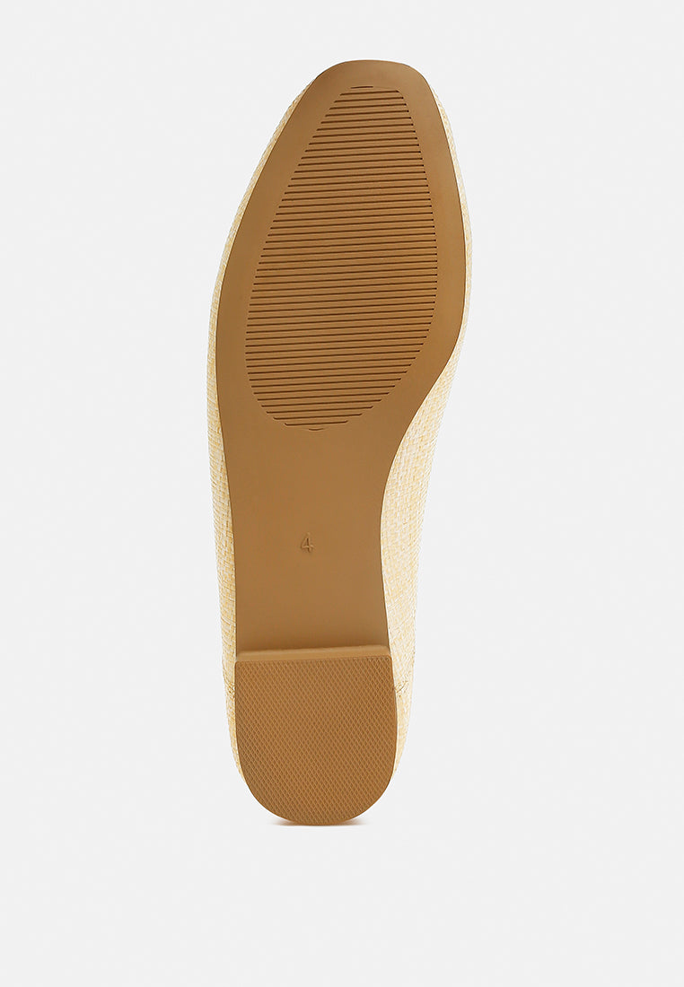 raffia ballet flats by RUW#colour_natural