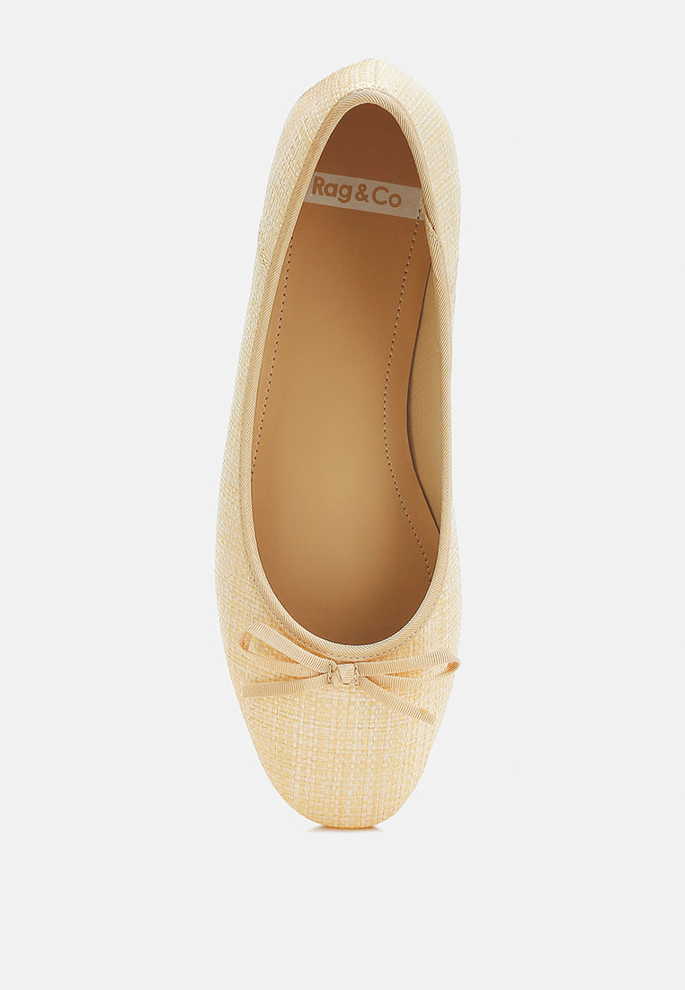 raffia ballet flats by RUW#colour_natural