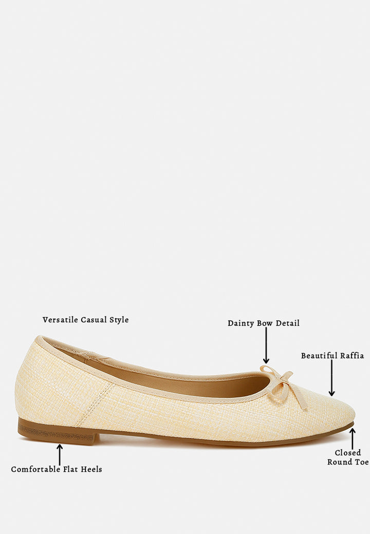 raffia ballet flats by RUW#colour_natural