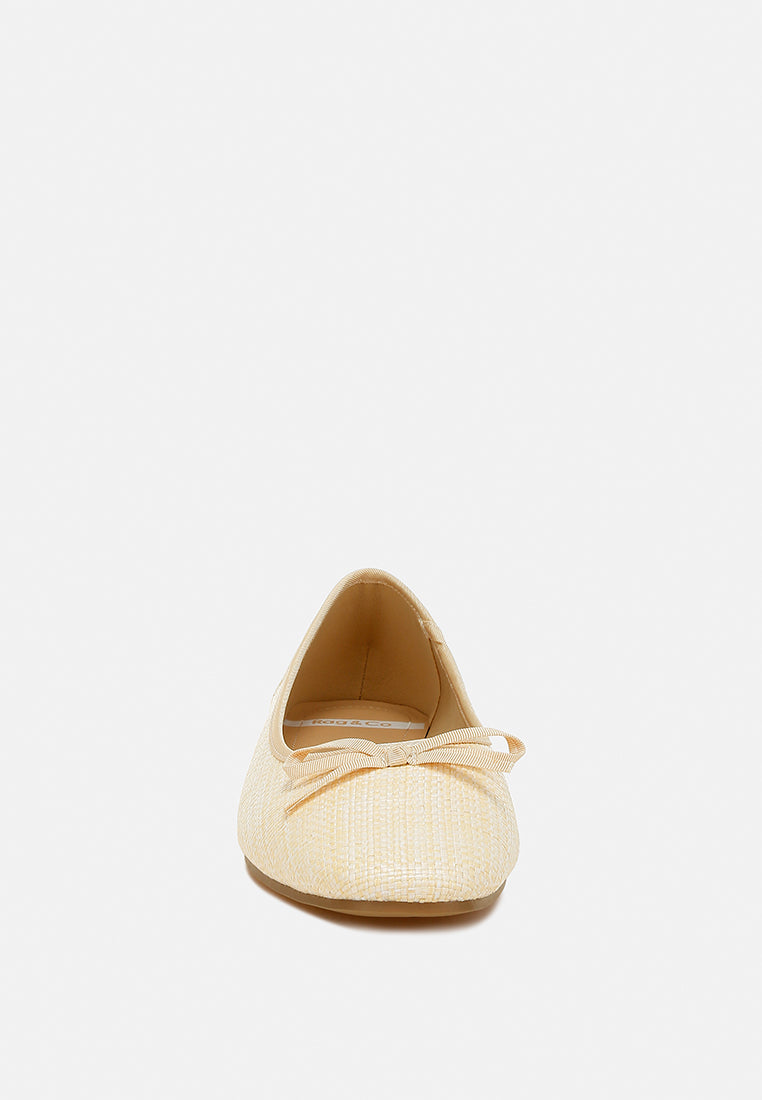 raffia ballet flats by RUW#colour_natural