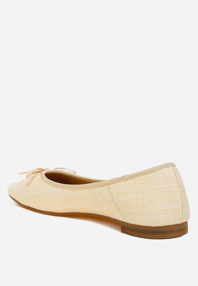 raffia ballet flats by RUW#colour_natural