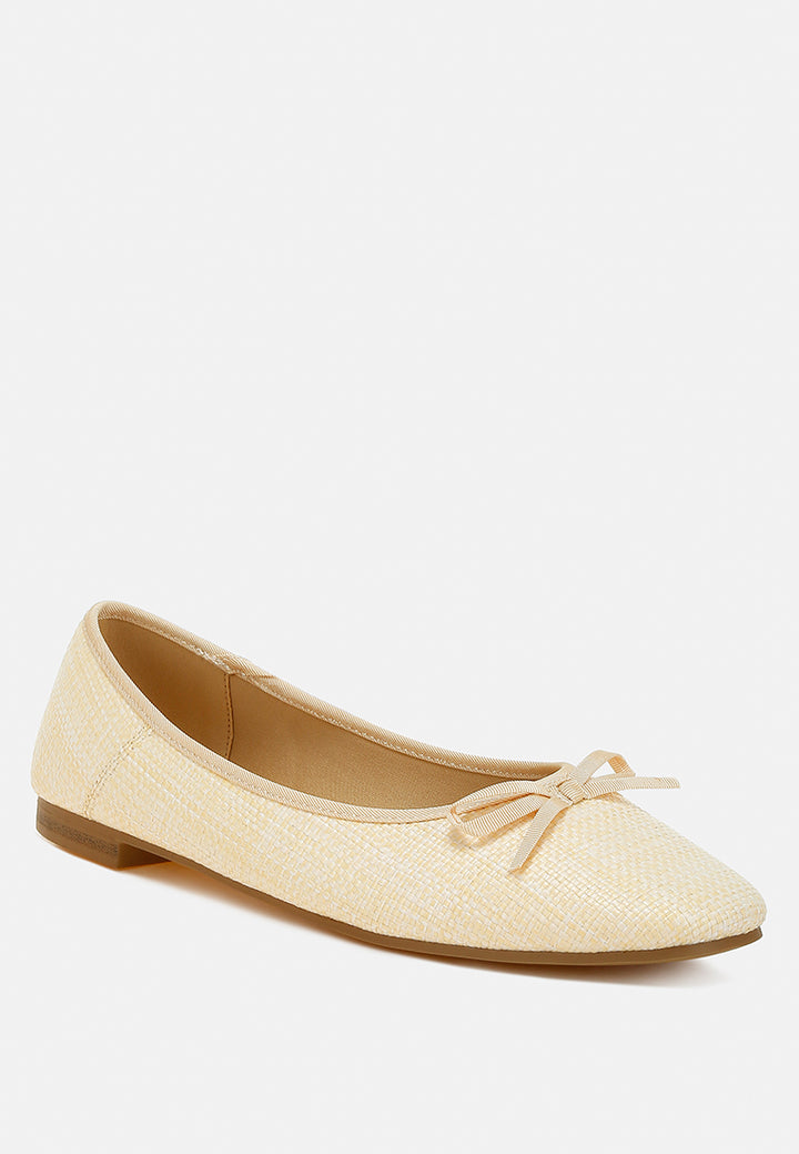 raffia ballet flats by RUW#colour_natural