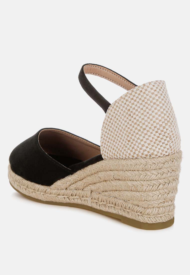 microfiber espadrilles sandals by ruw#color_black