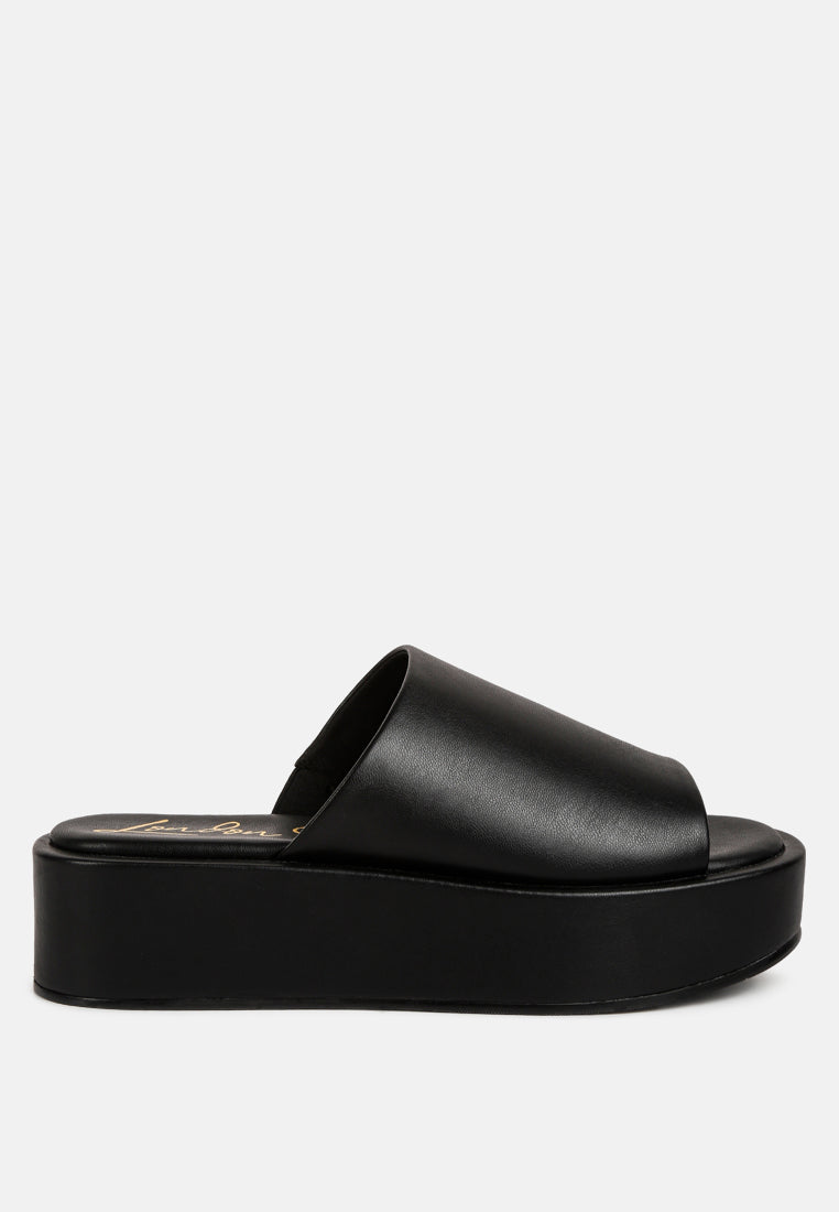 peep toe flatform sliders#color_black