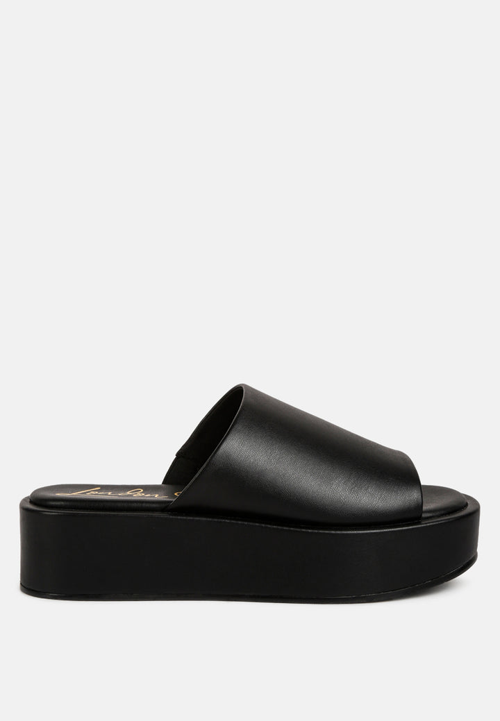peep toe flatform sliders#color_black