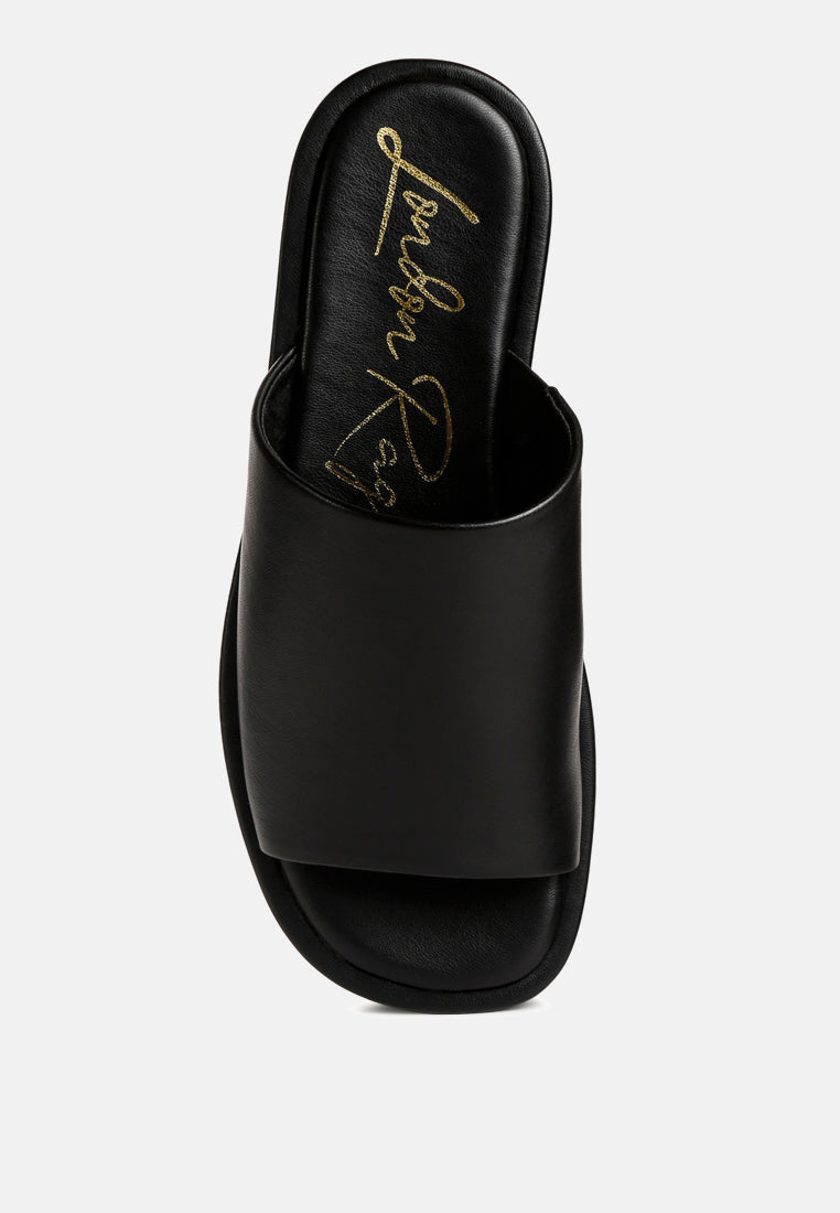 peep toe flatform sliders#color_black