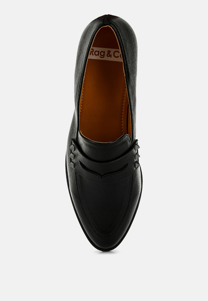 penny strap metallic loafers by ruw
#color_black