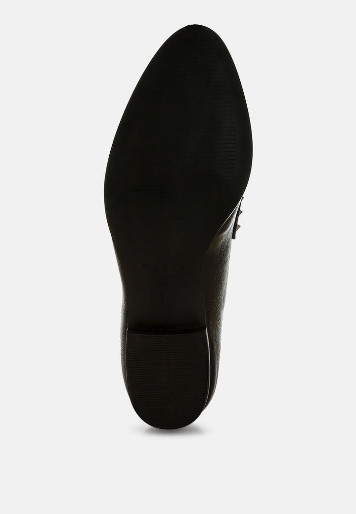 penny strap metallic loafers by ruw
#color_black