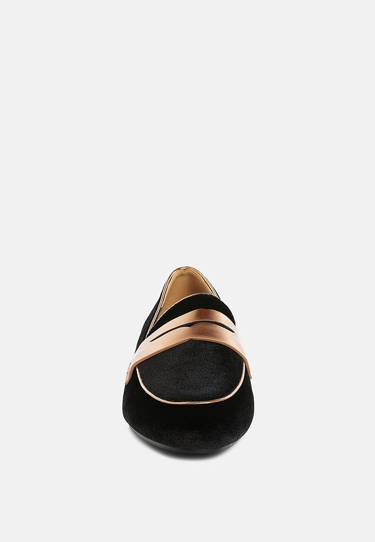 penny strap velvet loafers by ruw#color_black