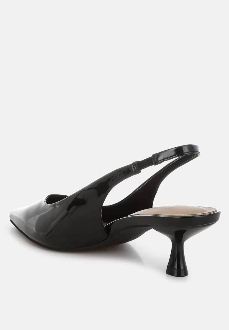 kitten heel slingback sandals by ruw#color_black