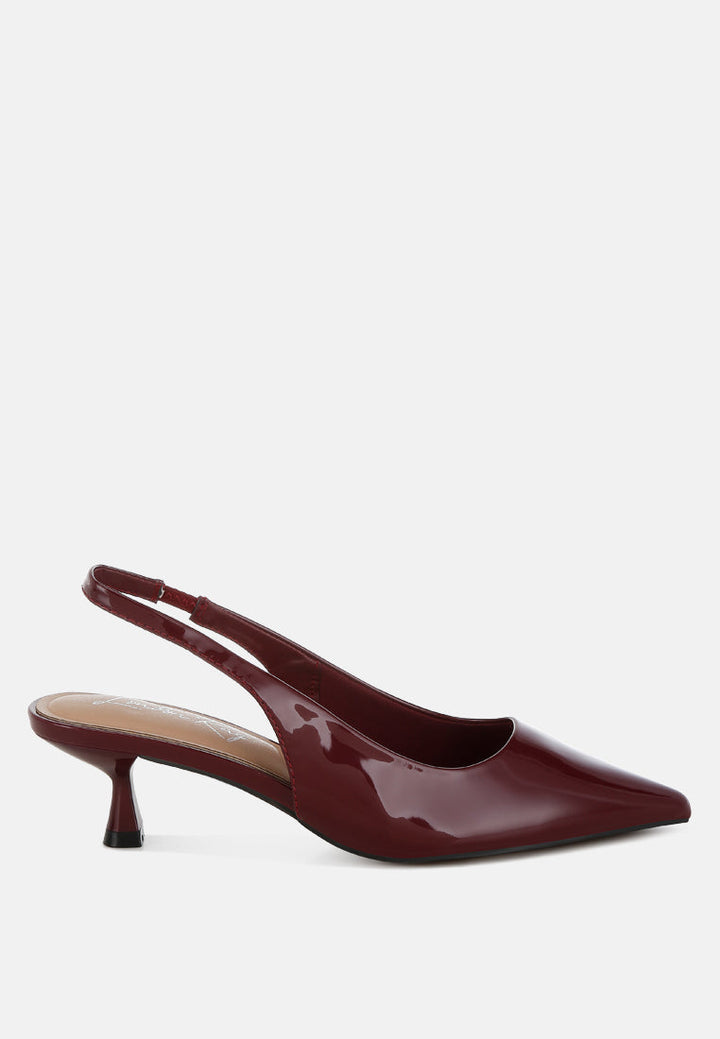 kitten heel slingback sandals by ruw#color_red