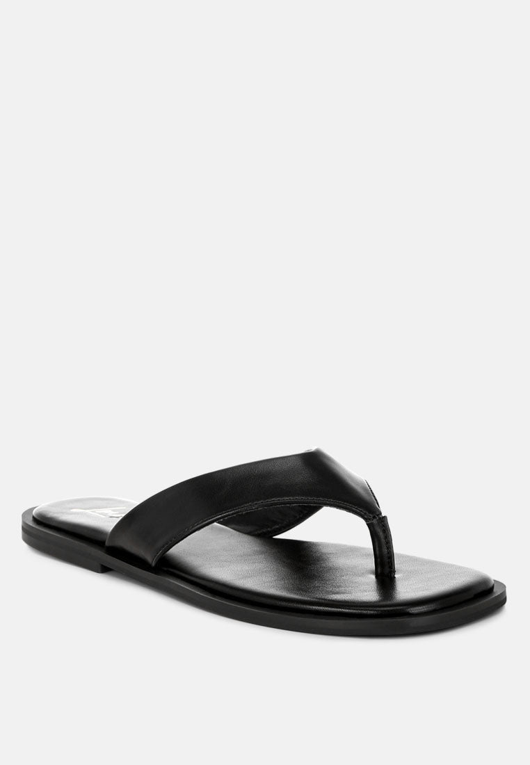 perrys toe-post thong sandals#color_black-smooth