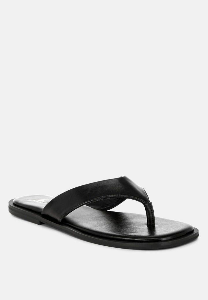 perrys toe-post thong sandals#color_black-smooth