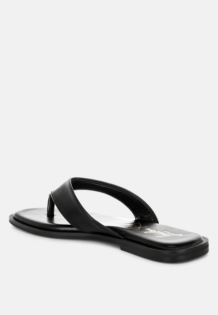 perrys toe-post thong sandals#color_black-smooth