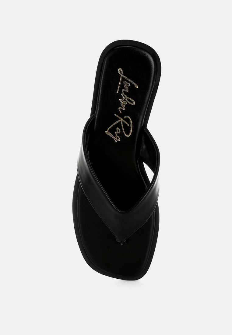 perrys toe-post thong sandals#color_black-smooth