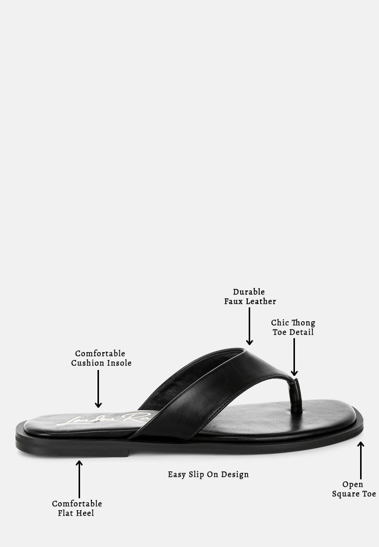 perrys toe-post thong sandals#color_black-smooth