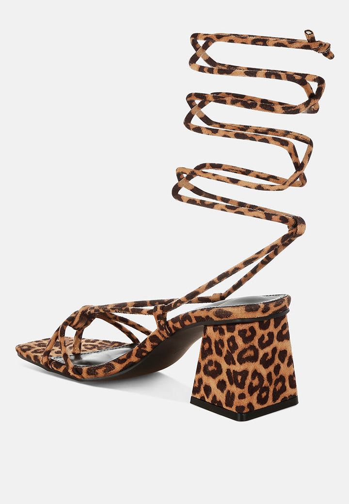 leopard print square toe heels by ruw#color_leopard