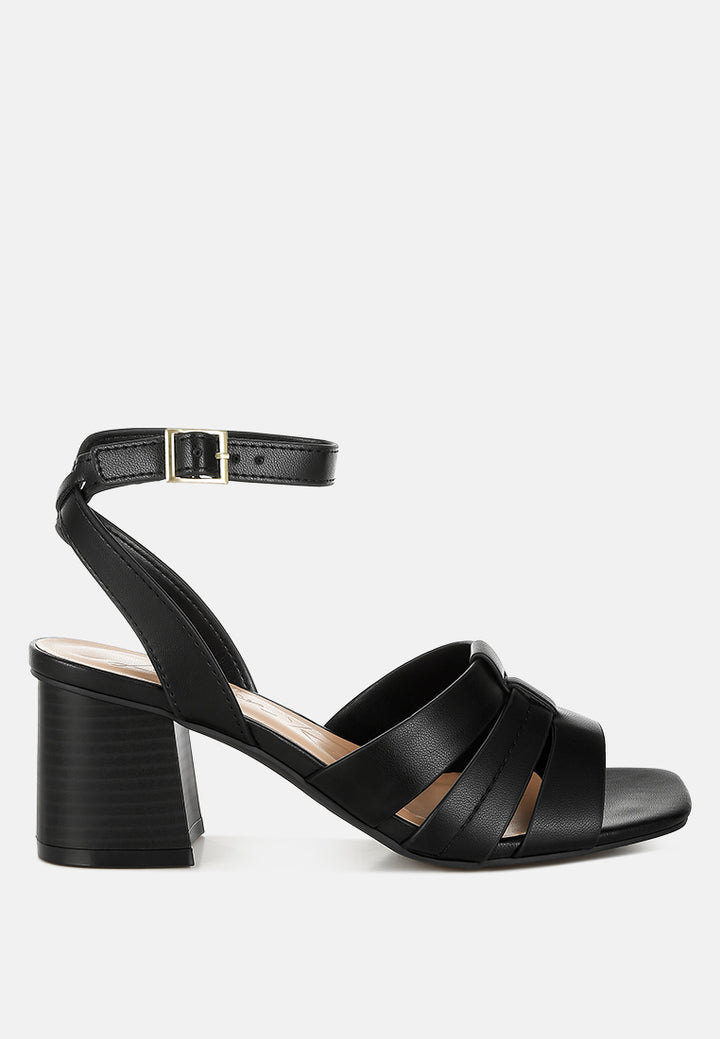 pin buckle ankle strap sandals by ruw#color_black