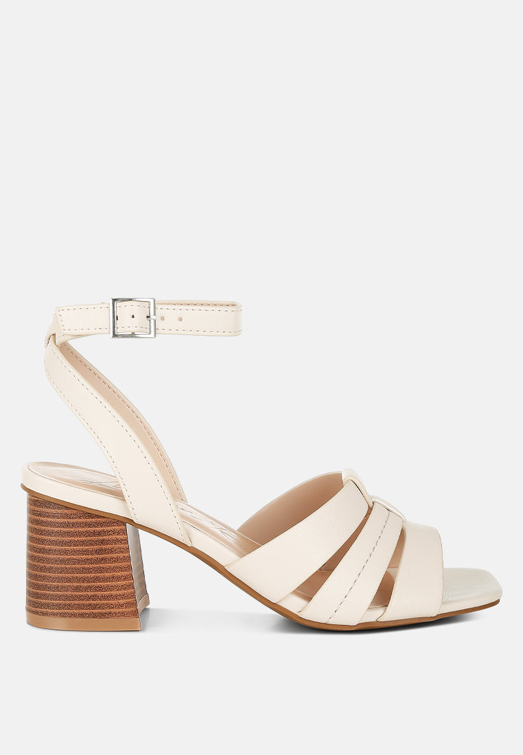 pin buckle ankle strap sandals by ruw#color_beige
