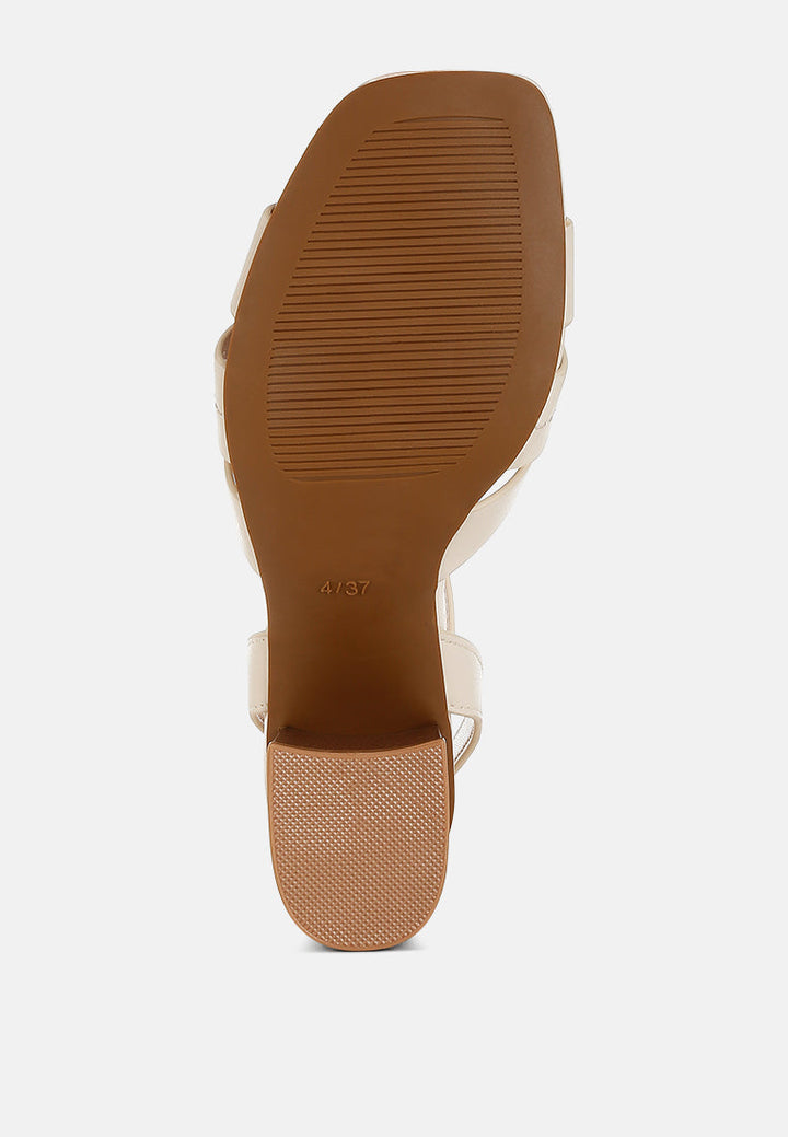 pin buckle ankle strap sandals by ruw#color_beige