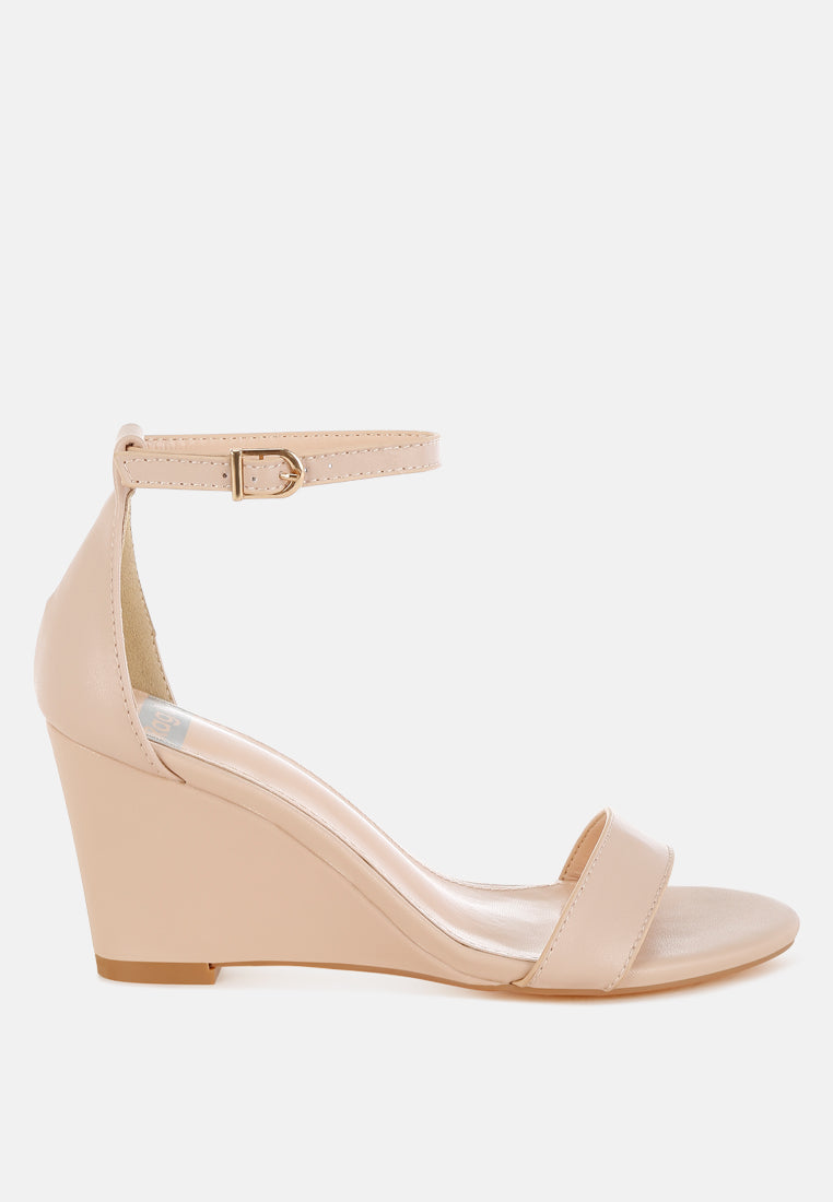 genuine leather slim wedge heel sandals by ruw#color_beige