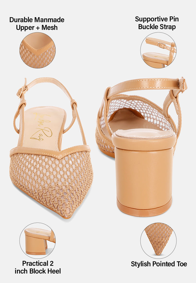 Minelli Sheer Slingback Pumps#color_tan