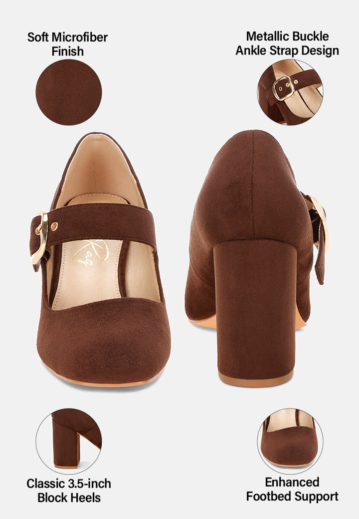 Mayuza Square Toe Strap Sandals#color_brown-suede