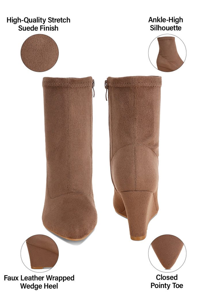 stretchable wedge boots#color_taupe-suede