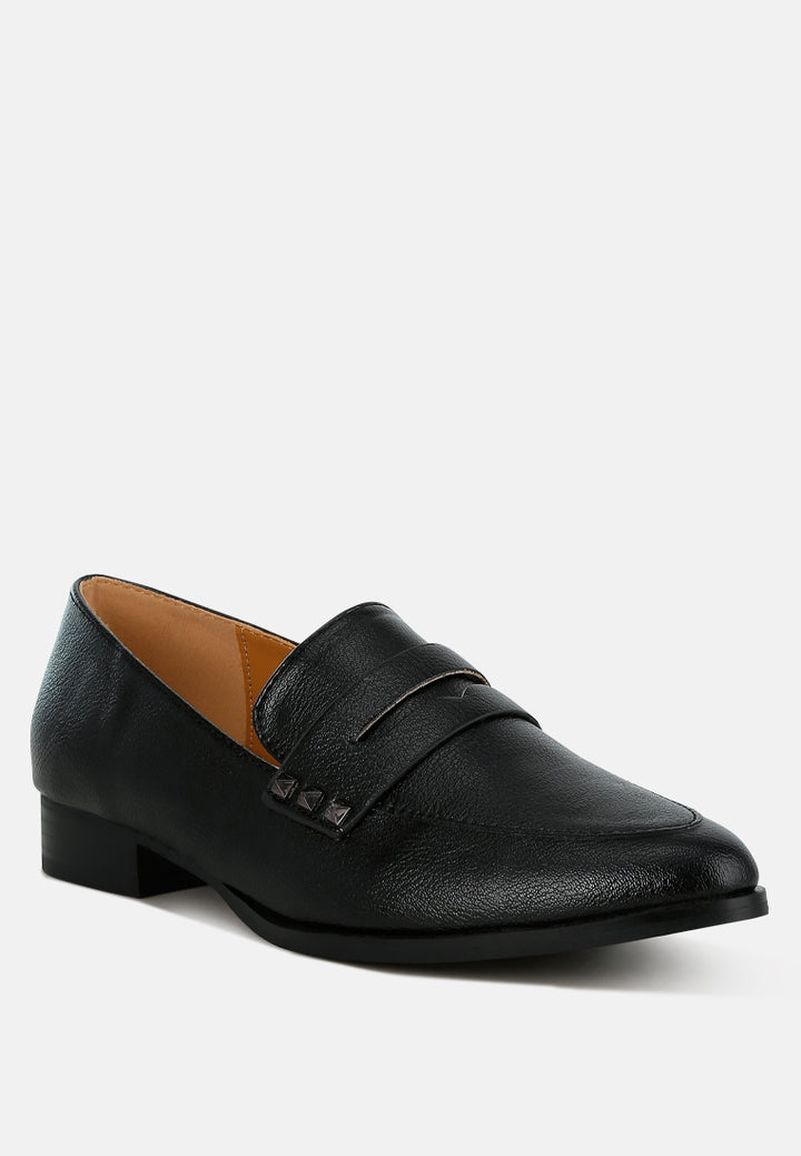 penny strap metallic loafers by ruw
#color_black