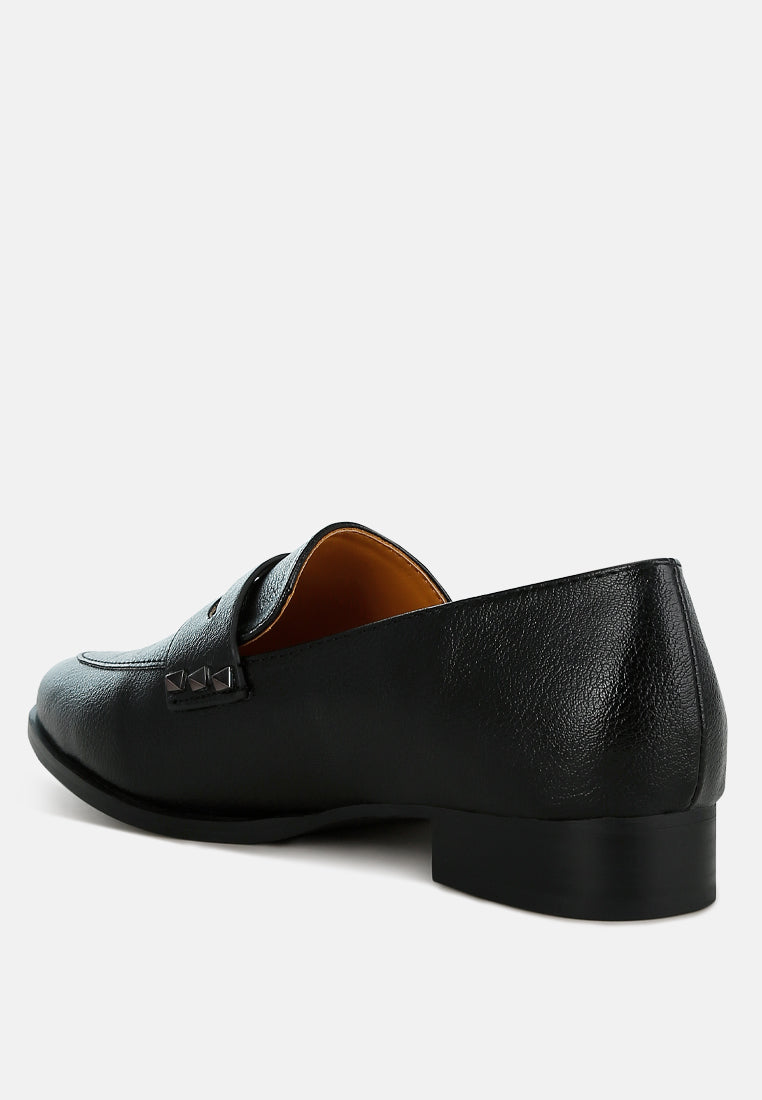 penny strap metallic loafers by ruw
#color_black