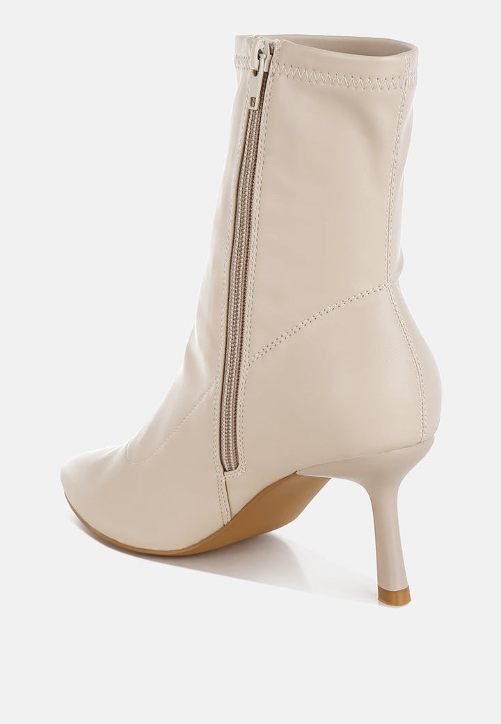 stiletto heel sock boots by ruw#color_beige