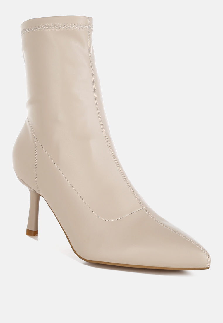 stiletto heel sock boots by ruw#color_beige