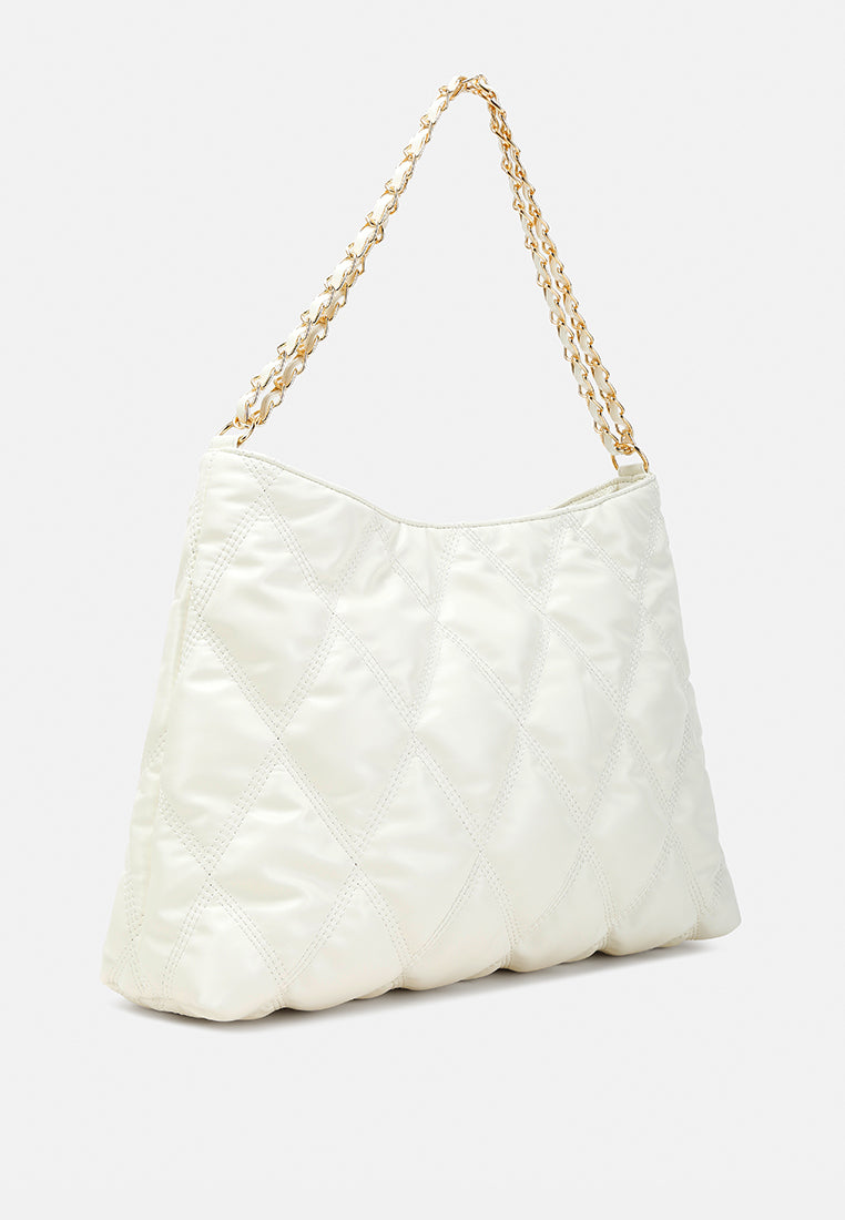 quilted hobo bag by ruw#color_white