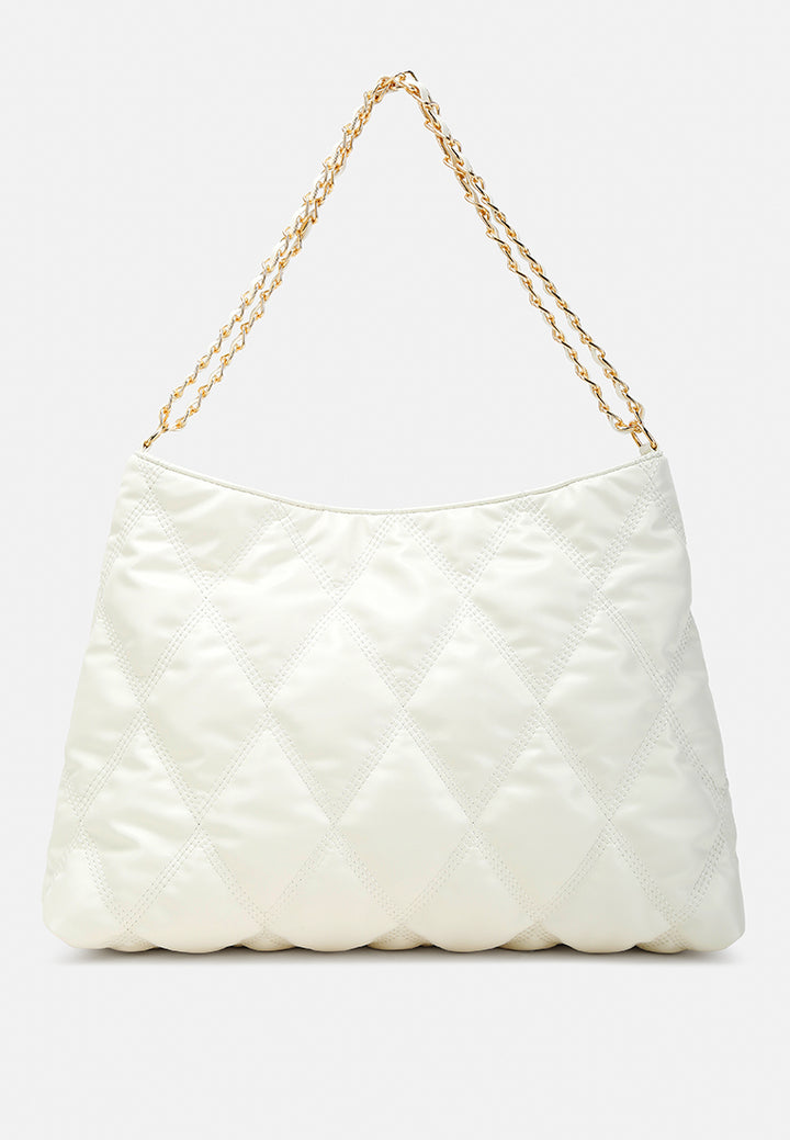 quilted hobo bag by ruw#color_white