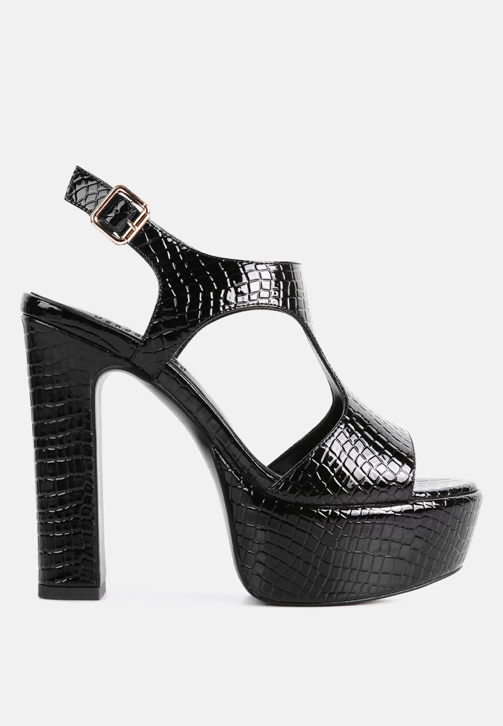 croft croc high heeled cut out sandals by ruw#color_black