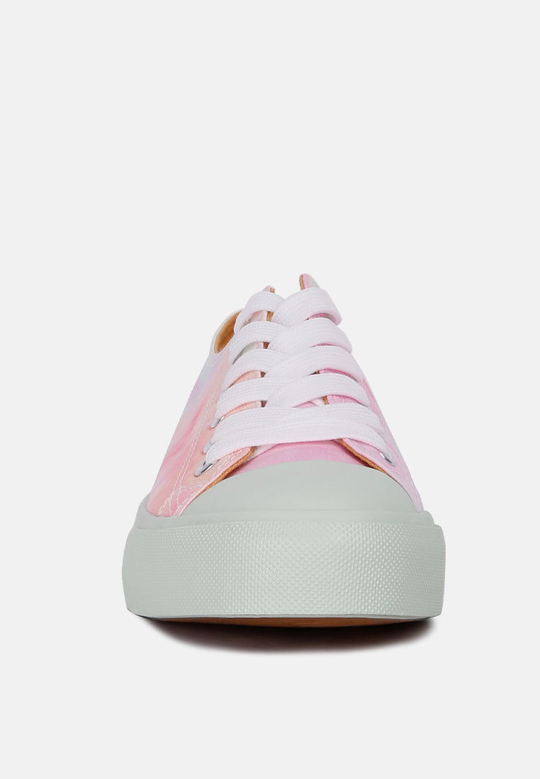 maverick tie dye printed canvas sneakers#color_multi