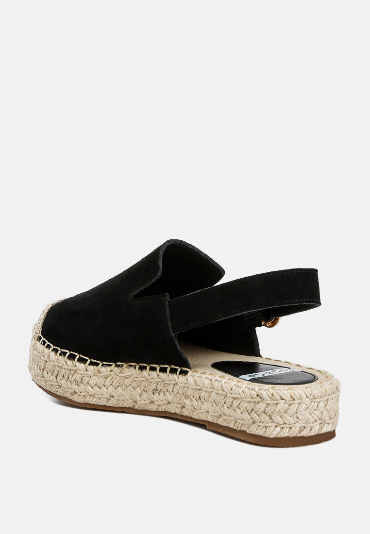 suede slingback strap espadrilles by ruw#color_black