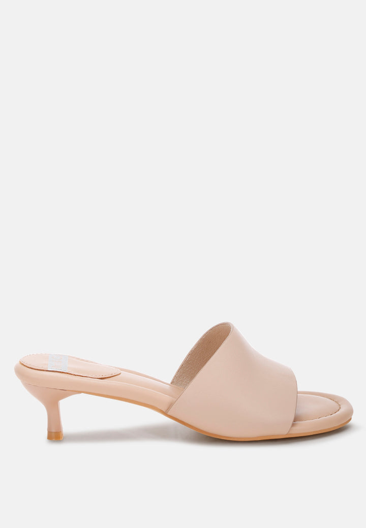 Vizzini Kitten Heel Sandals#color_beige Genuine Leather
