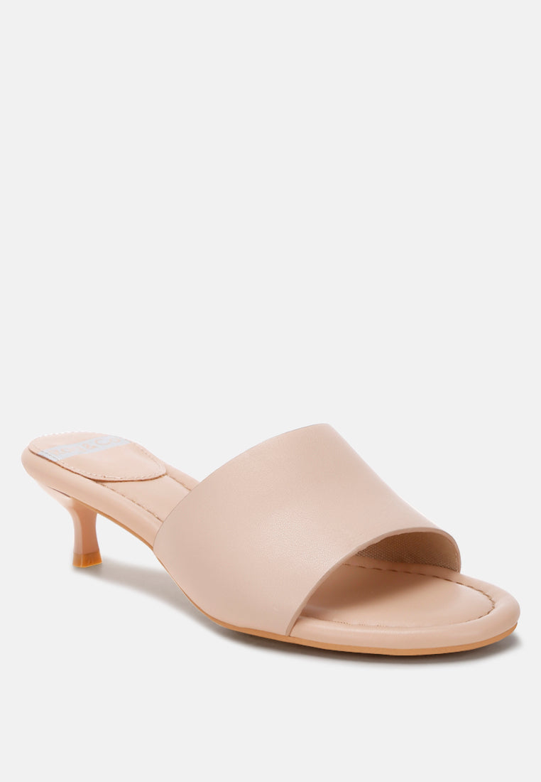 Vizzini Kitten Heel Sandals#color_beige Genuine Leather