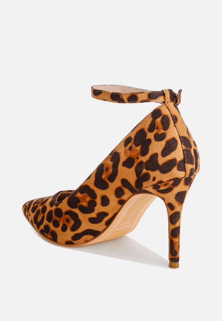 ankle strap stiletto heel pumps by ruw#color_leopard-suede